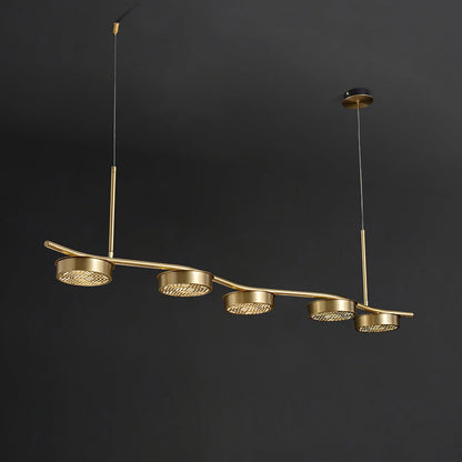 Eichholtz Aldo Chandelier - Mid-Century Modern 6 Light Pendant