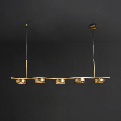 Eichholtz Aldo Chandelier - Mid-Century Modern 6 Light Pendant