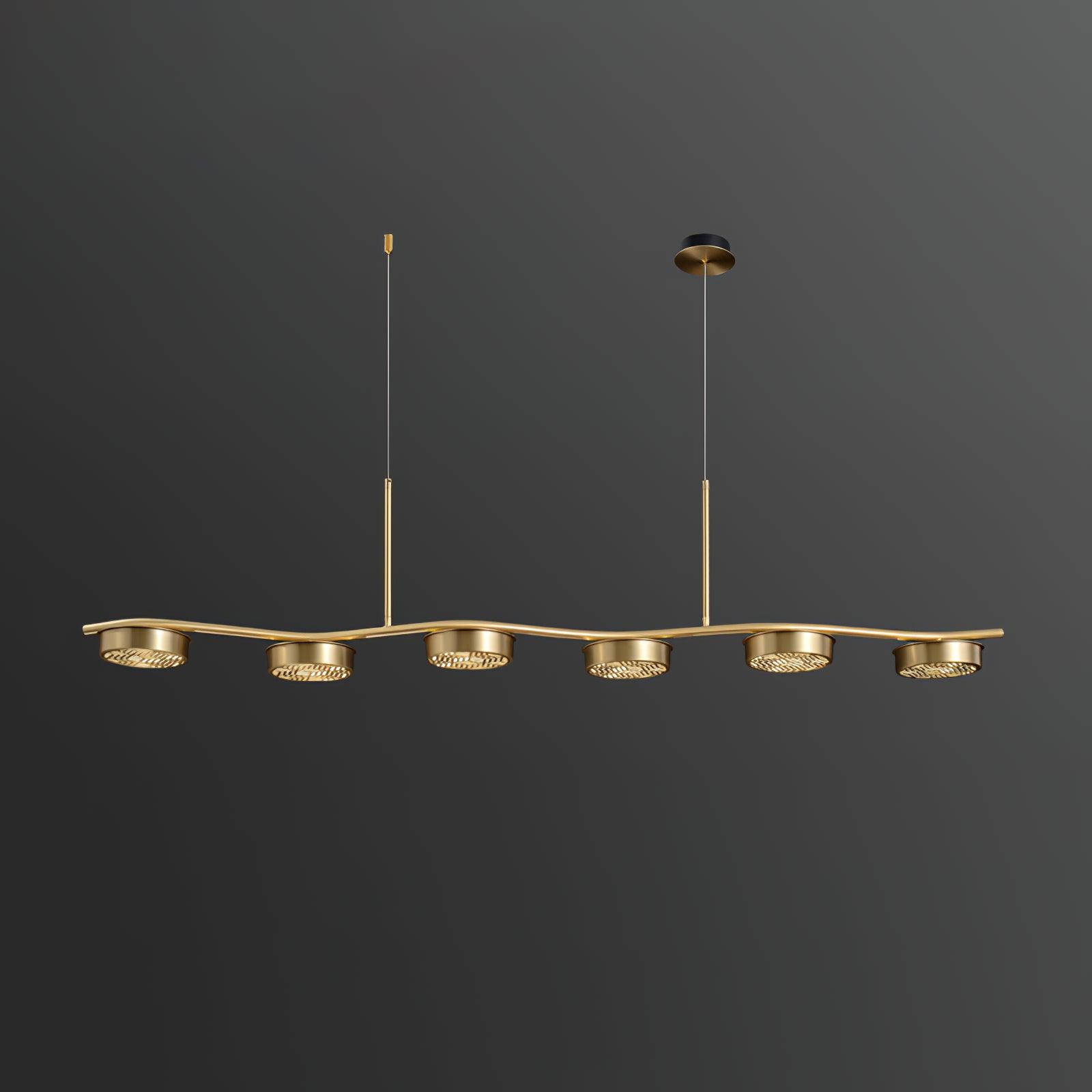Eichholtz Aldo Chandelier - Mid-Century Modern 6 Light Pendant
