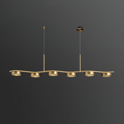 Eichholtz Aldo Chandelier - Mid-Century Modern 6 Light Pendant
