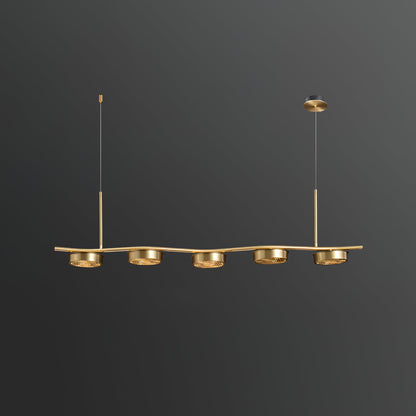 Eichholtz Aldo Chandelier - Mid-Century Modern 6 Light Pendant