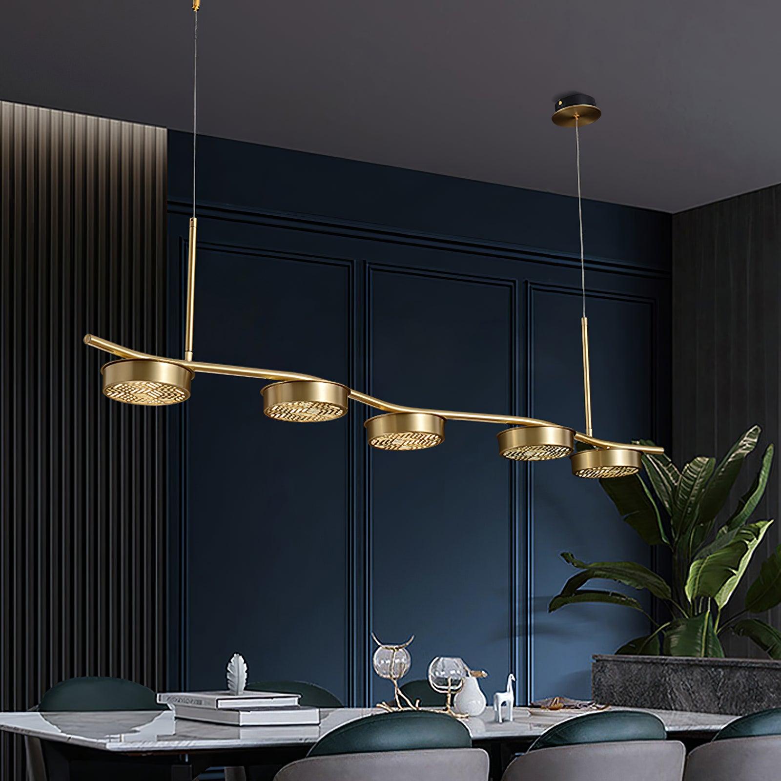 Eichholtz Aldo Chandelier - Mid-Century Modern 6 Light Pendant
