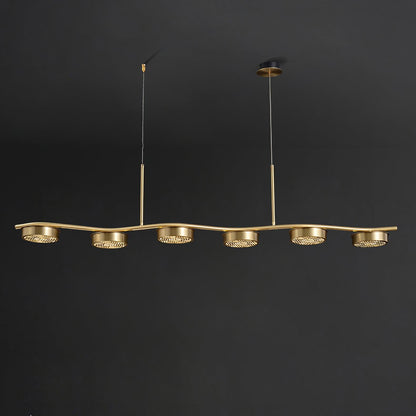 Eichholtz Aldo Chandelier - Mid-Century Modern 6 Light Pendant