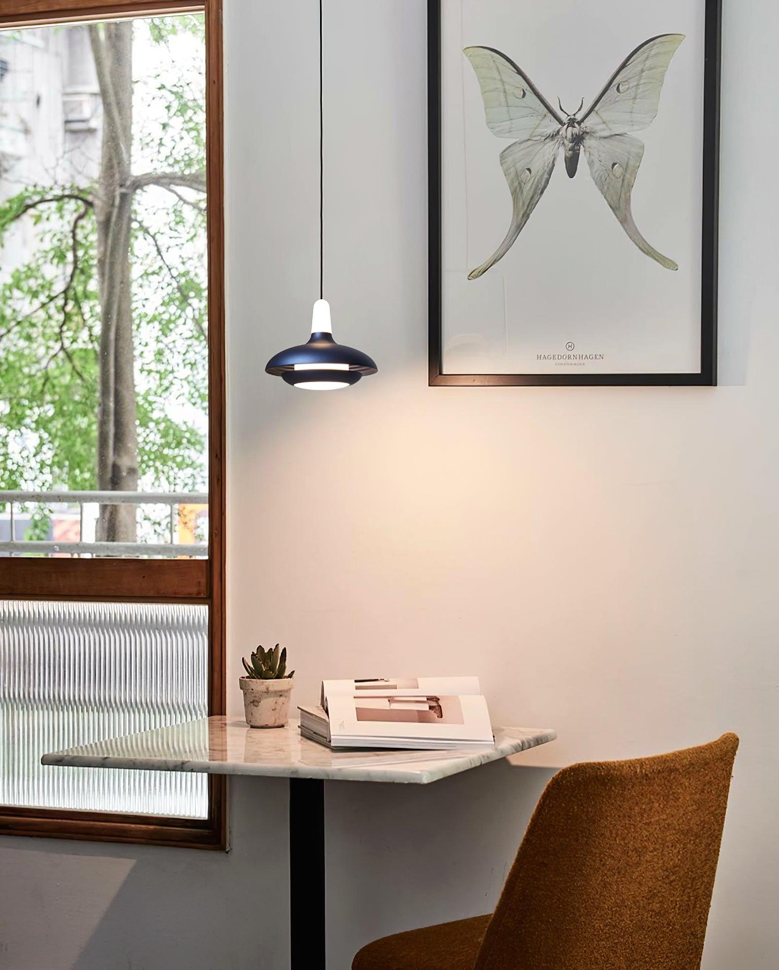 Elliptical Glass Fiji Pendant Light