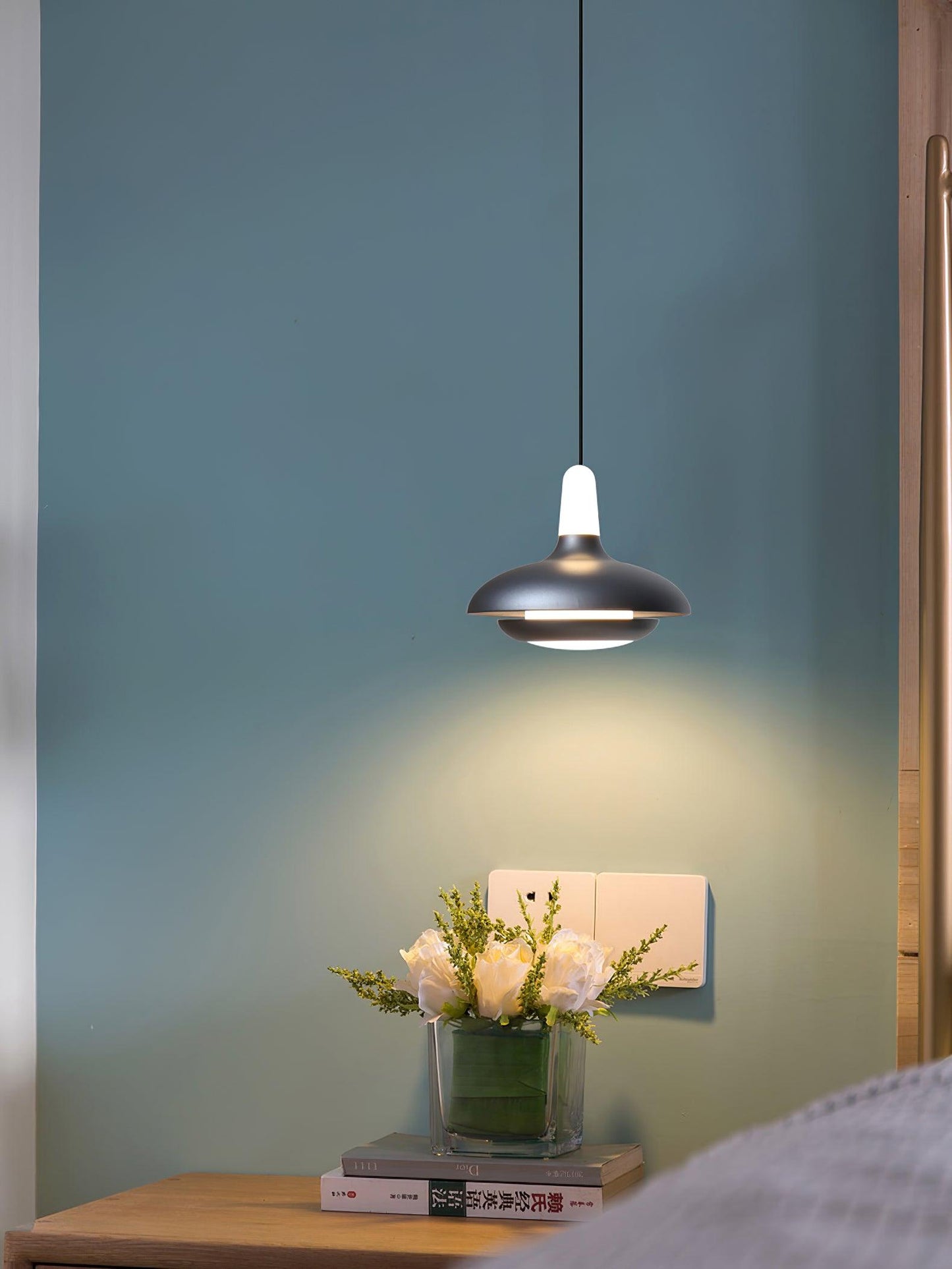 Elliptical Glass Fiji Pendant Light