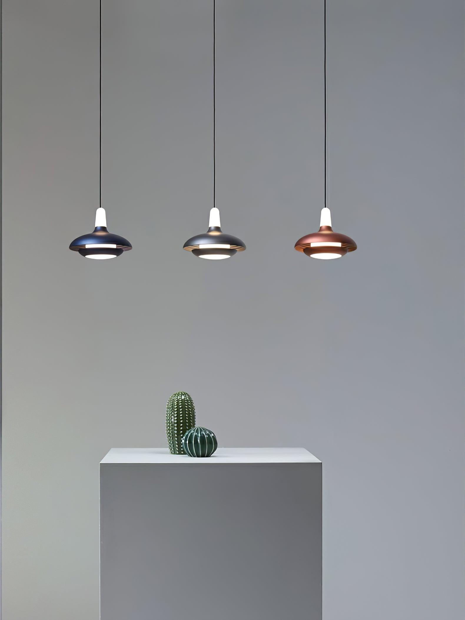 Elliptical Glass Fiji Pendant Light