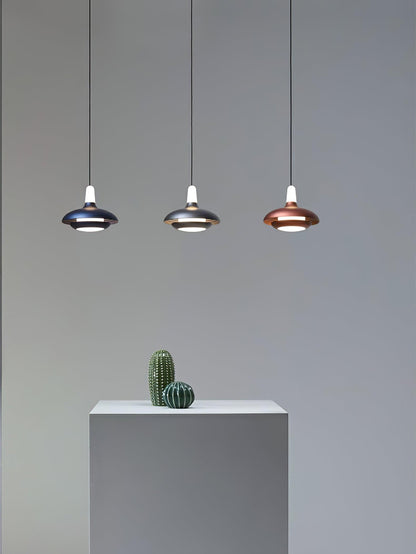 Elliptical Glass Fiji Pendant Light