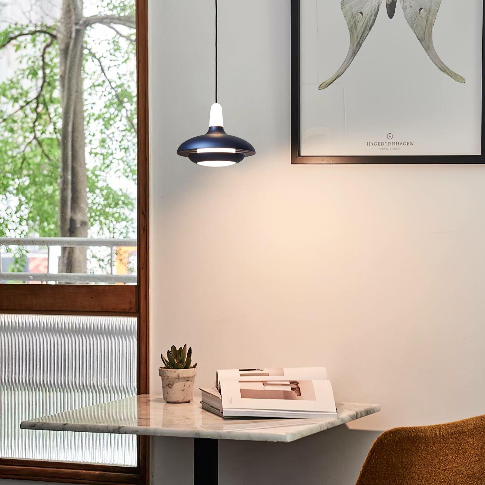 Elliptical Glass Fiji Pendant Light