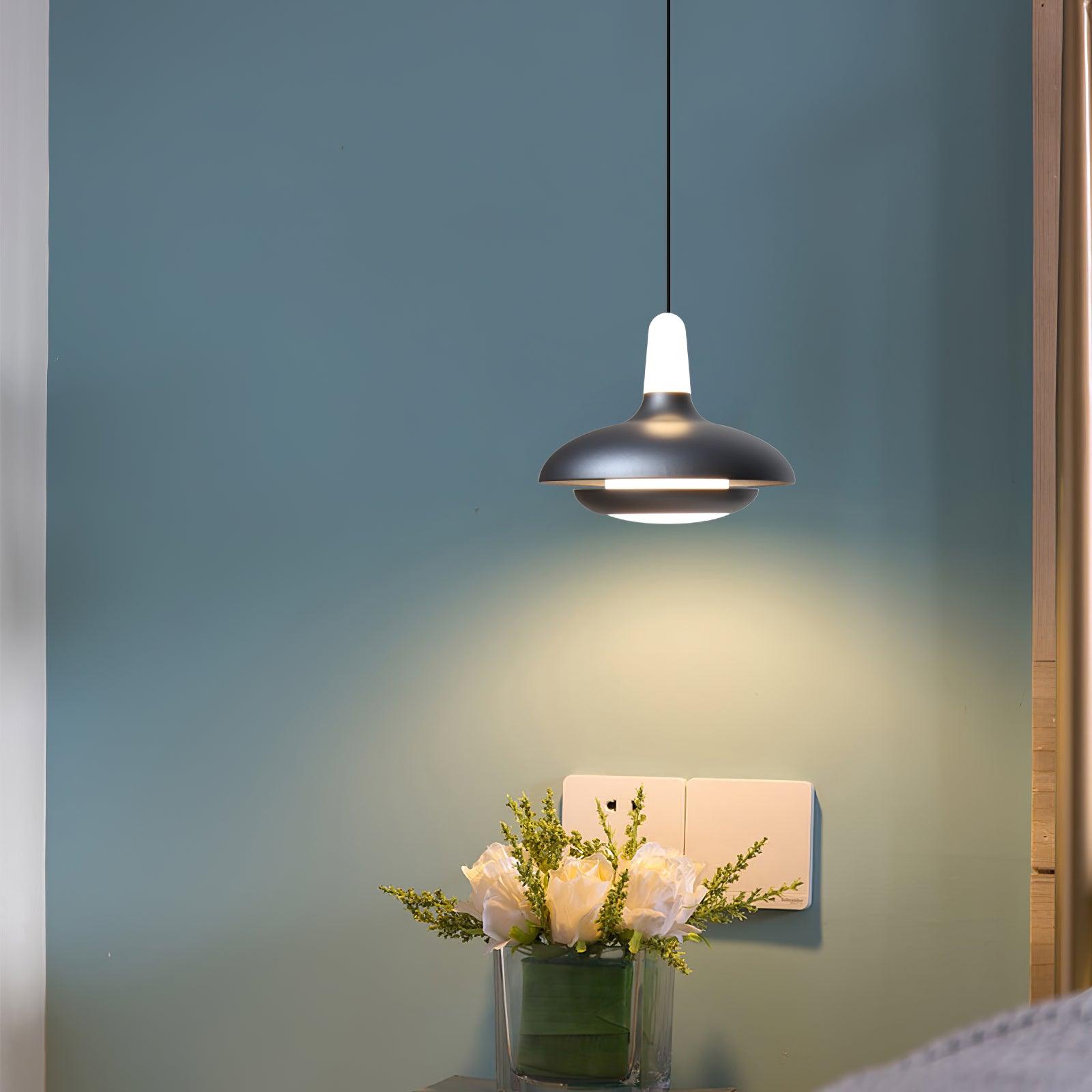Elliptical Glass Fiji Pendant Light
