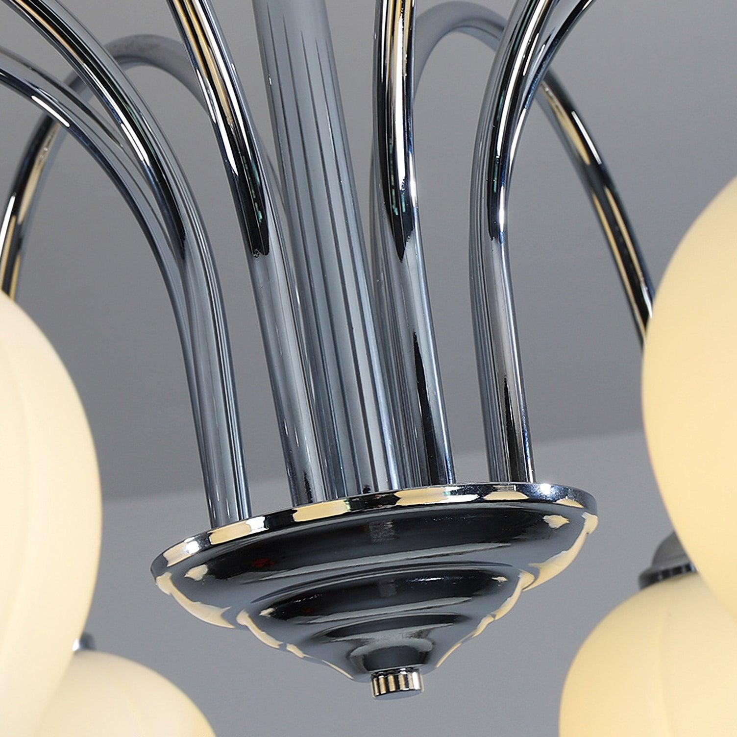 Floral Glass Chandelier with 5/6/8 Heads