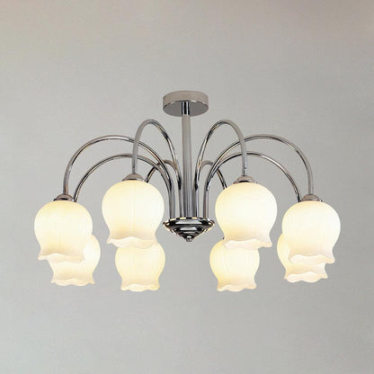 Floral Glass Chandelier with 5/6/8 Heads