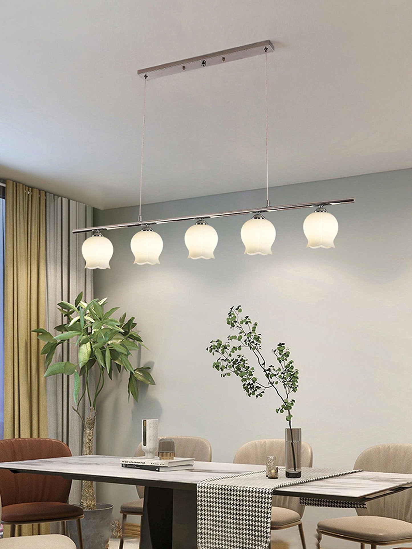 Floral Glass Modern Pendant Lamp