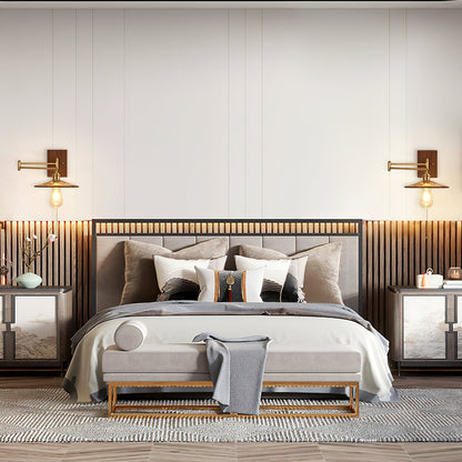 Heritage Walnut Wall Lamp, Walnut & Brass