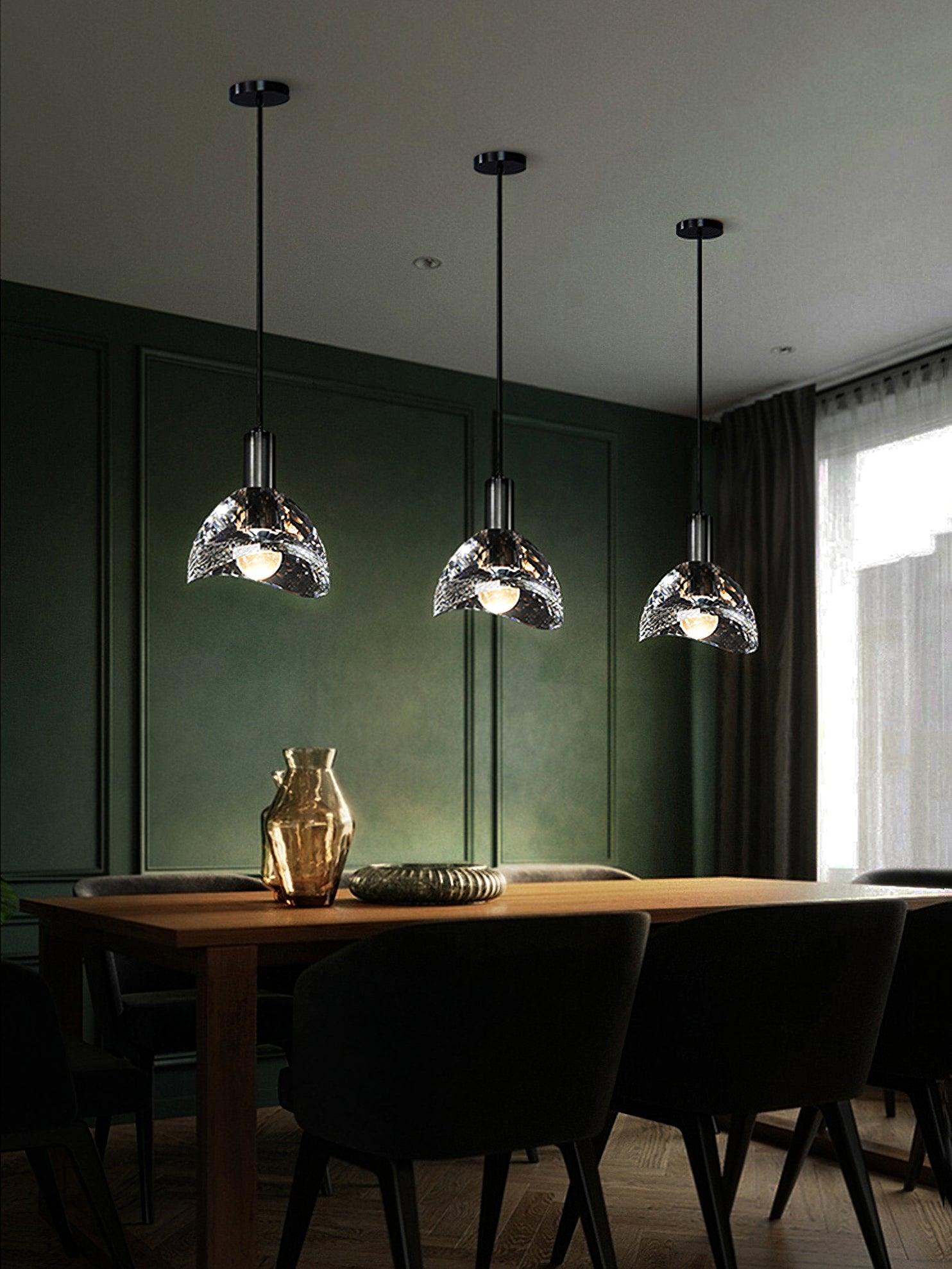 Latham Copper and Glass Pendant Lamp