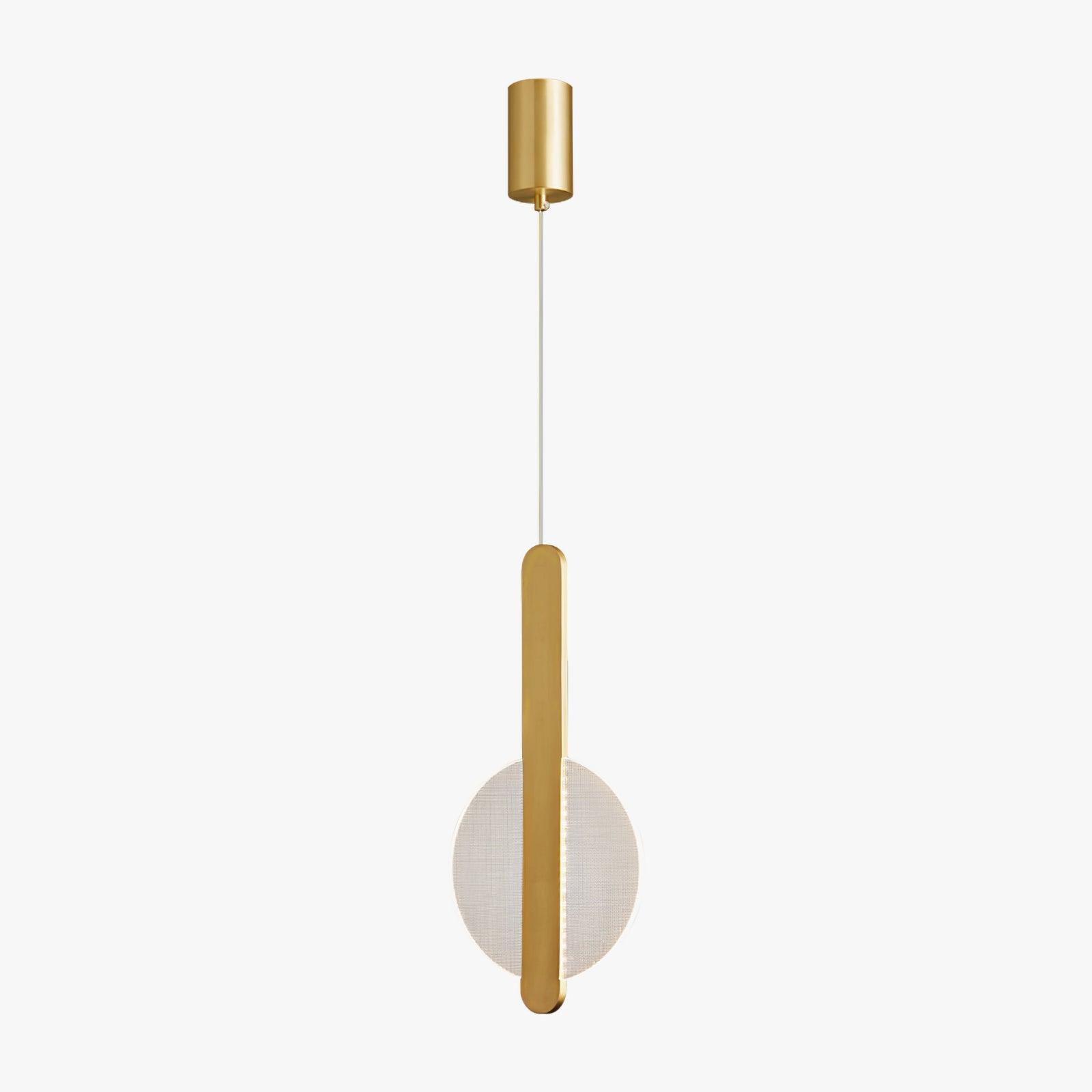 Modern Loomis Pendant Lamp with Brass & Black Finishes
