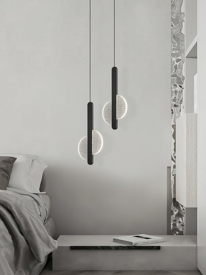 Modern Loomis Pendant Lamp with Brass & Black Finishes