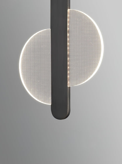 Modern Loomis Pendant Lamp with Brass & Black Finishes