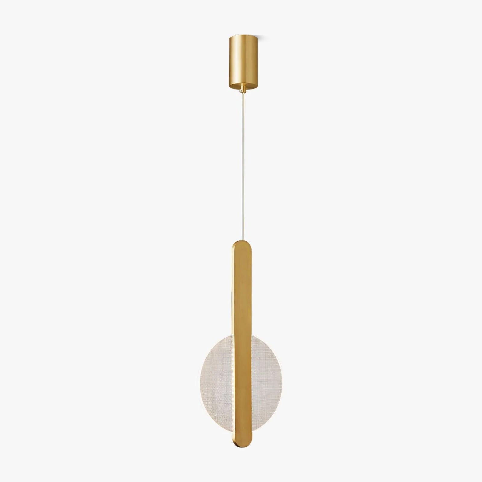 Modern Loomis Pendant Lamp with Brass & Black Finishes