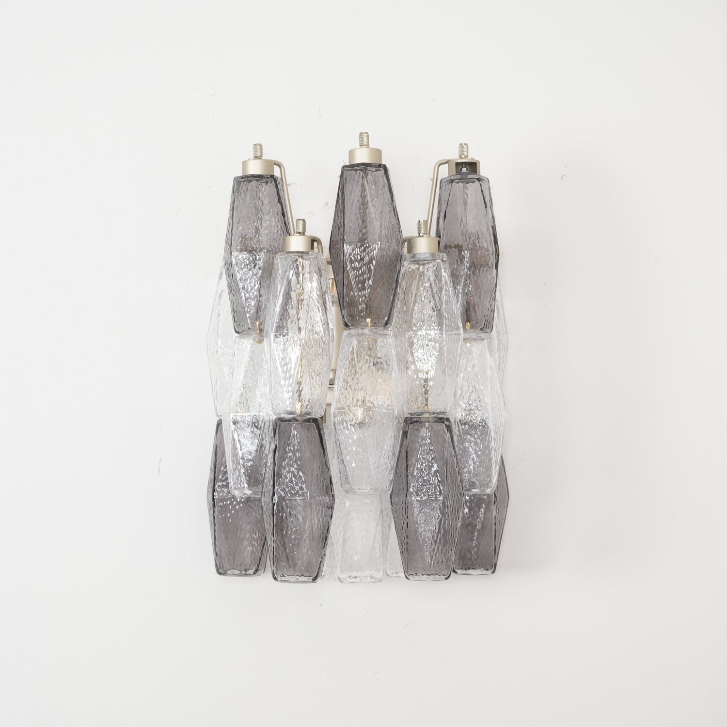 Murano Glass Wall Lamp with Rhombus Design