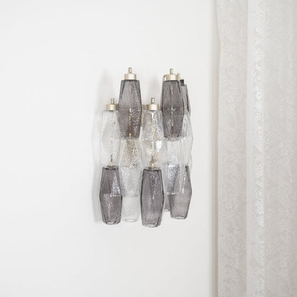 Murano Glass Wall Lamp with Rhombus Design