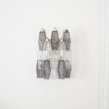 Murano Glass Wall Lamp with Rhombus Design