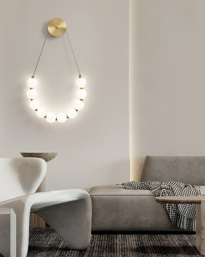Murano Glass Wall Lamp with Rhombus Design