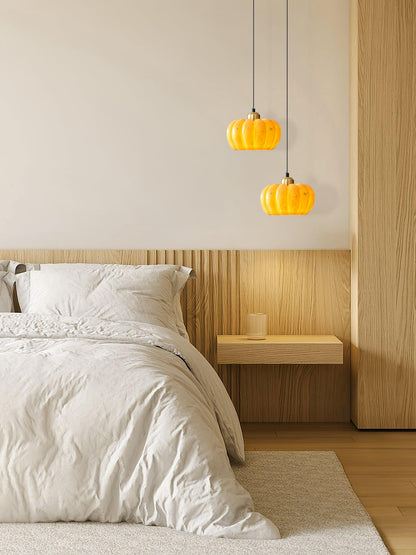 Eco-friendly Pumpkin Pendant Light