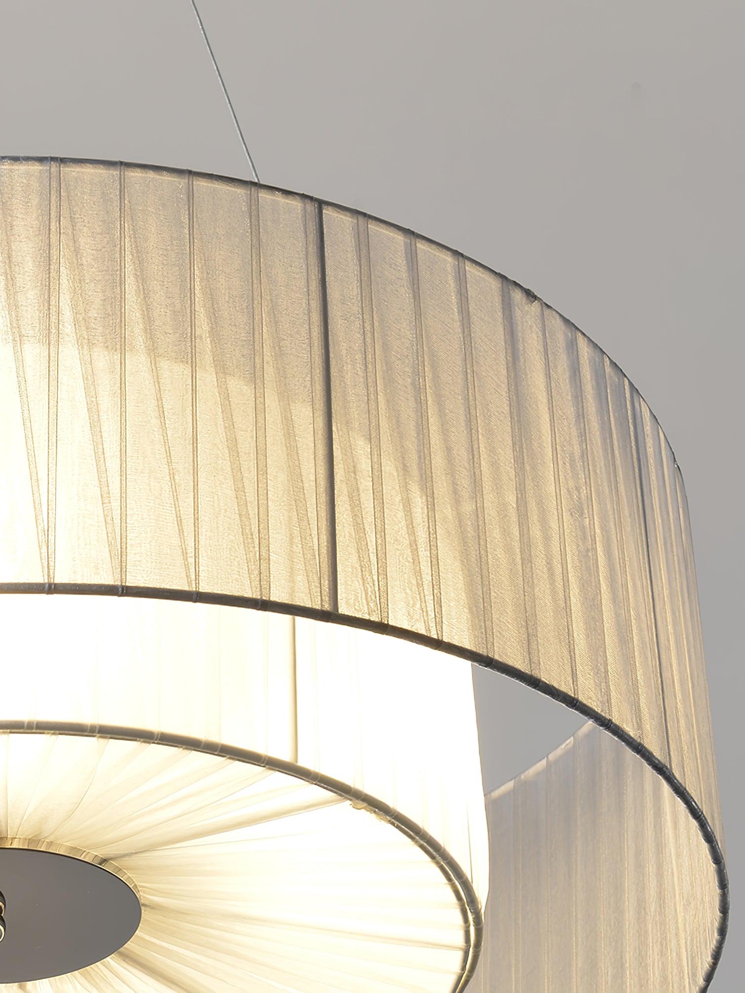 Ruffle Pleated Pendant Lamp, Modern Decor