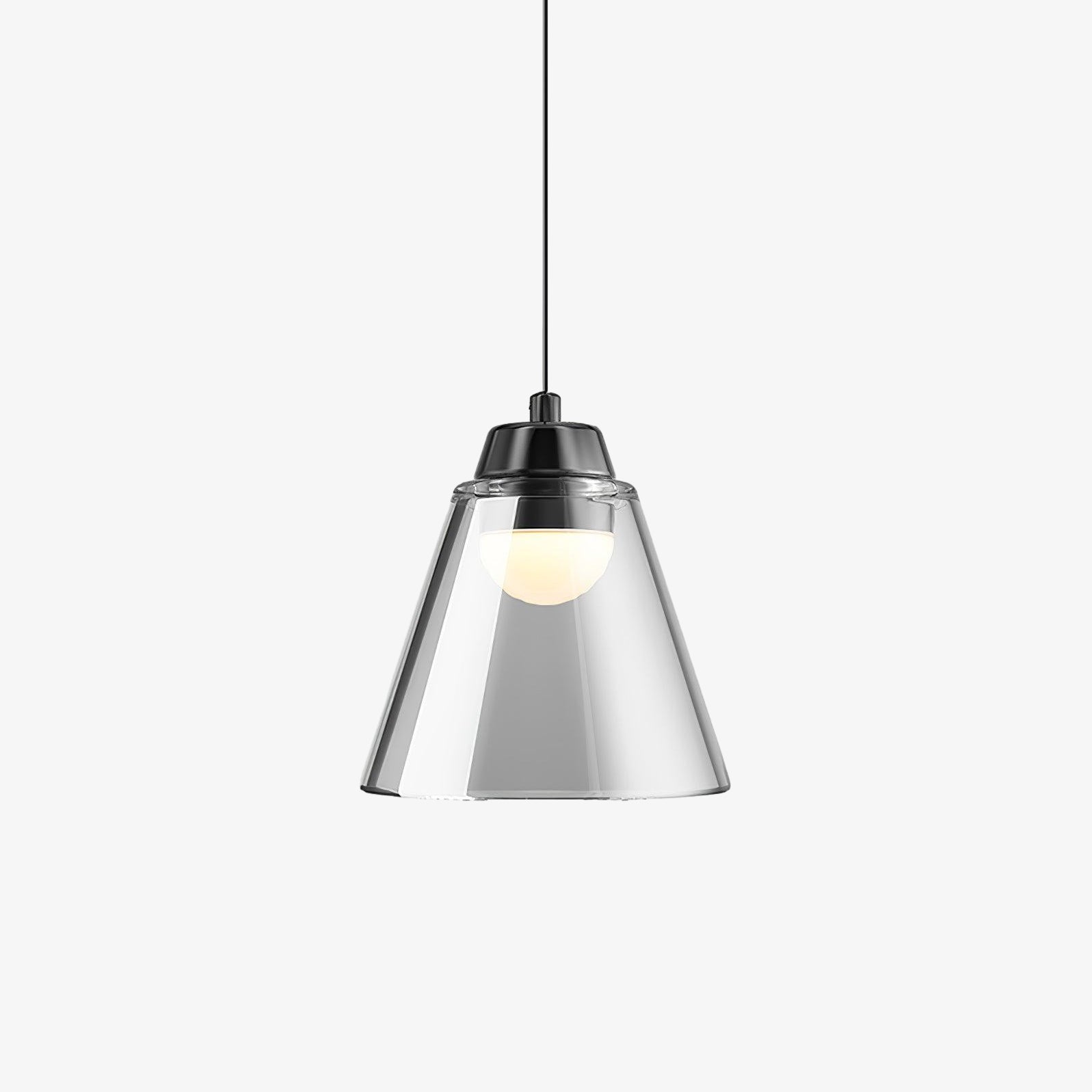 Clear Glass Pendant Lamp with Integrated LED
