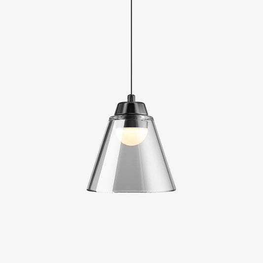 Clear Glass Pendant Lamp with Integrated LED