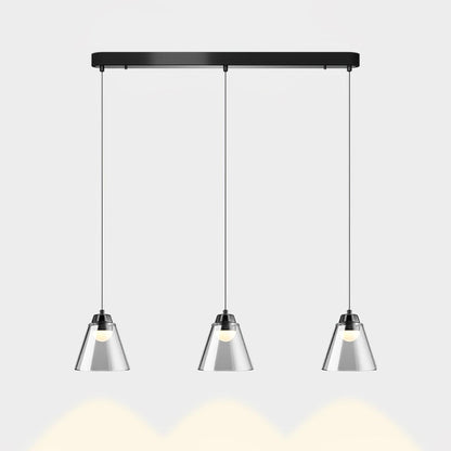 Clear Glass Pendant Lamp with Integrated LED