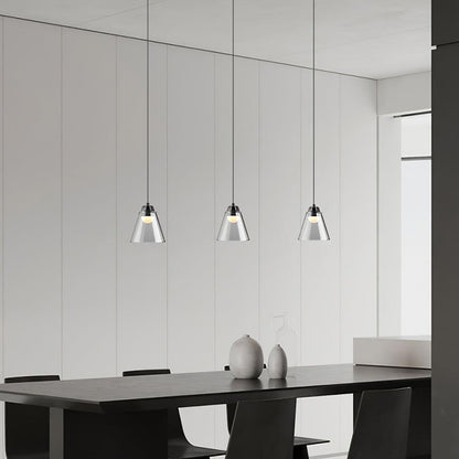 Clear Glass Pendant Lamp with Integrated LED