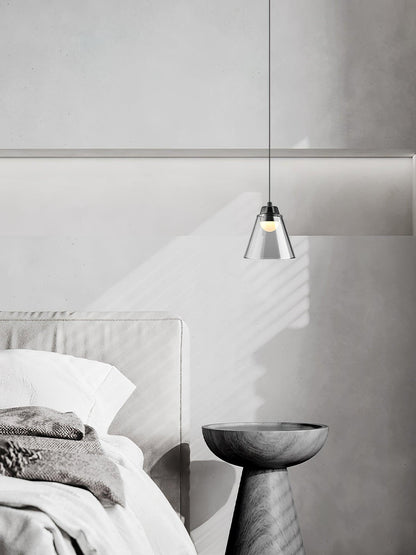 Clear Glass Pendant Lamp with Integrated LED