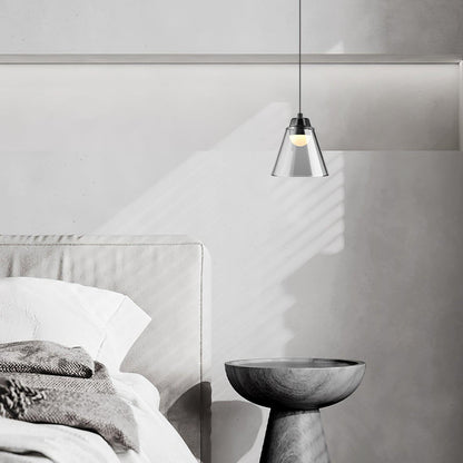 Clear Glass Pendant Lamp with Integrated LED