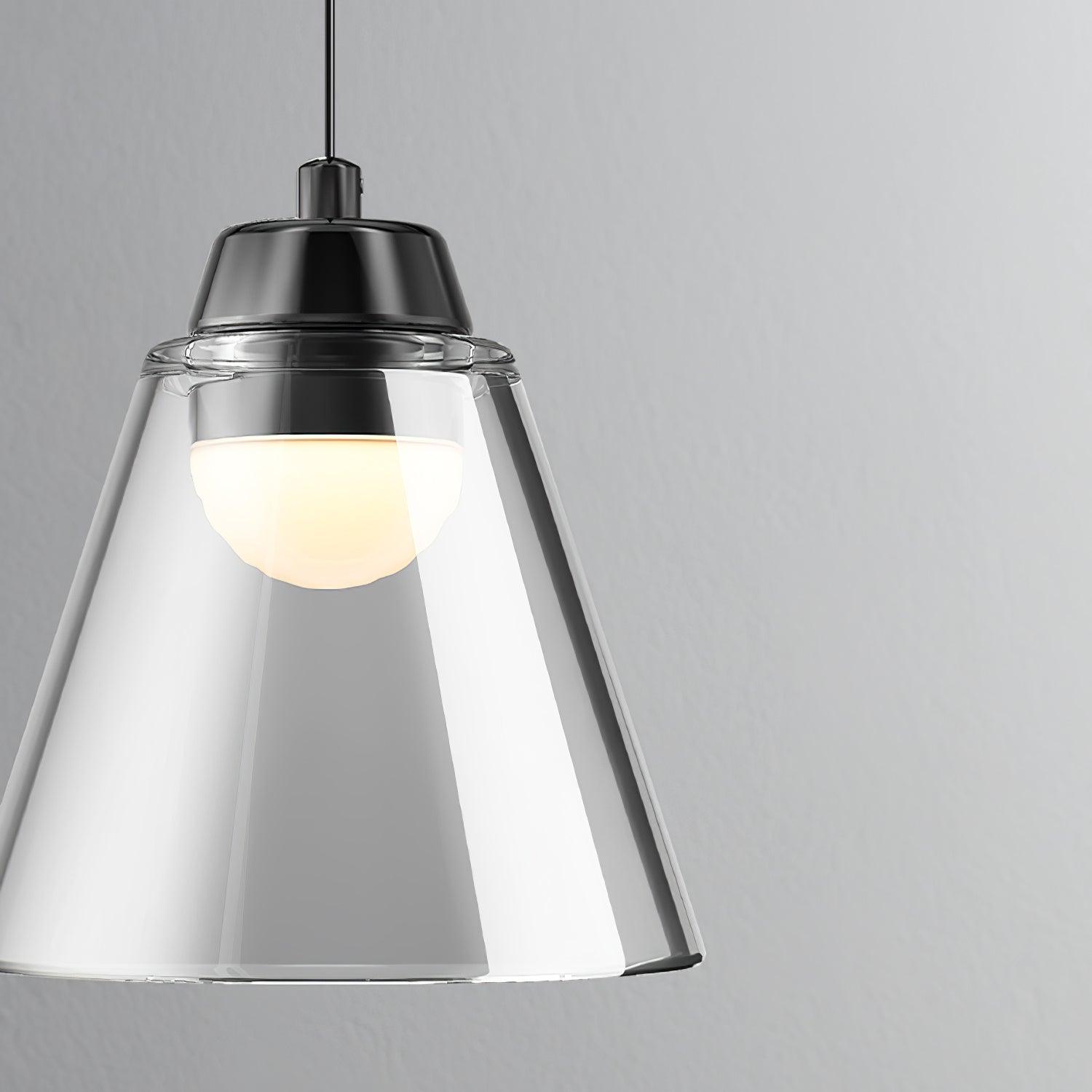 Clear Glass Pendant Lamp with Integrated LED