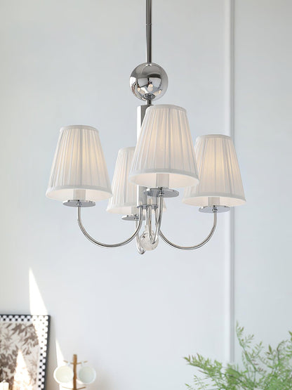 Simplicity Chrome Chandelier, 6 Heads
