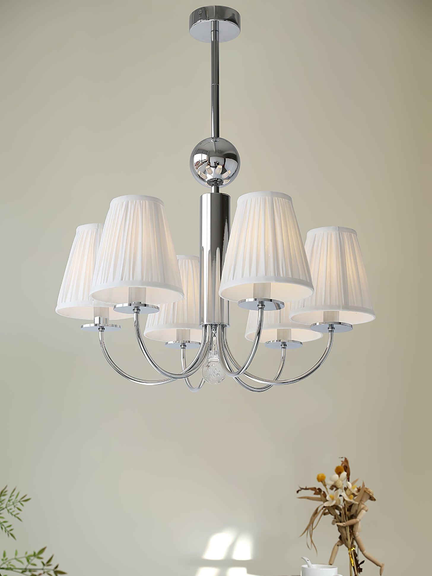 Simplicity Chrome Chandelier, 6 Heads